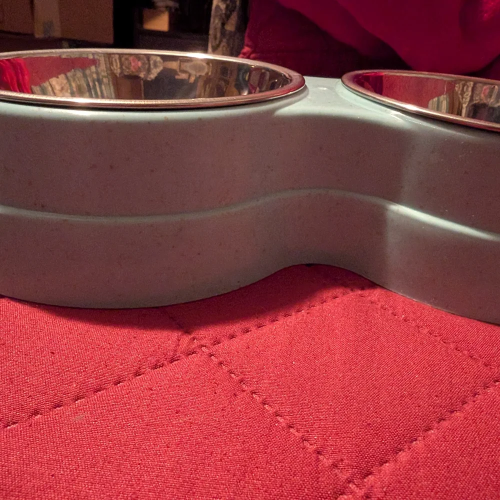 Stainless Steel Double Pet Cat Bowl